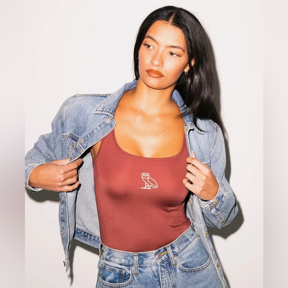 October’s Very Own Tank Bodysuit in Apple Butter NWT